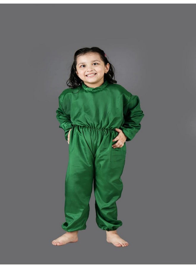 BookMyCostume BookMyCostume Green Jumpsuit Plant Kids Fancy Dress Costume 7-8 years  - Image 5