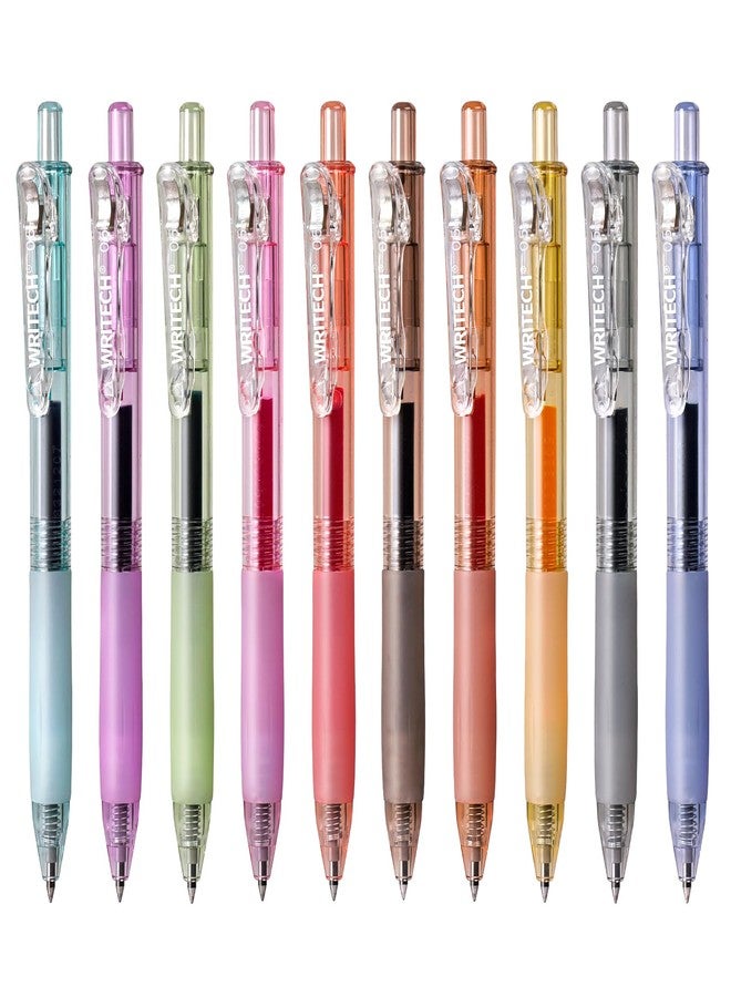 WRITECH Retractable Gel Pens Quick Dry Ink Pens 0.5mm Bullet Multicolor For Journaling, Drawing, Doodling, and Notetaking (Multicolor) - Image 1