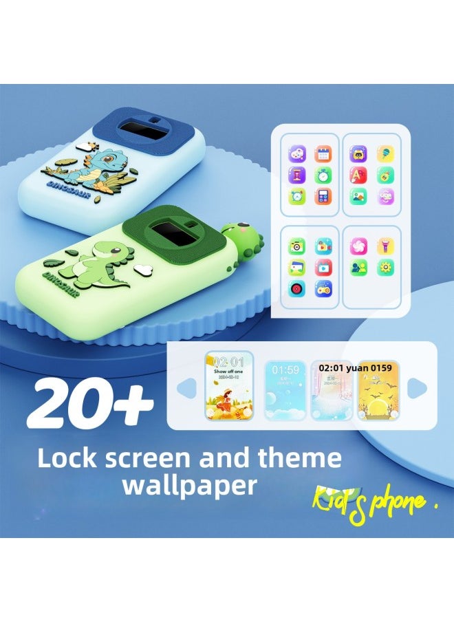 HD Photo Video SLR Camera Children's Digital Multi-function Large Screen Mobile Phone Camera Gifts-Color:Cat Powder  - Image 2