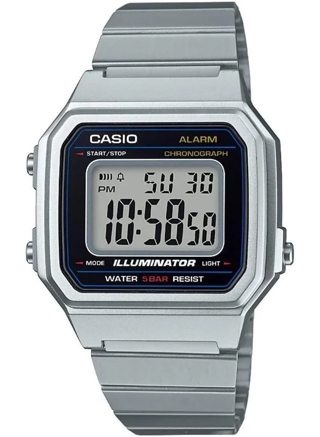 CASIO Casio Men's Classic B650WD-1A Silver Stainless-Steel Quartz Fashion Watch