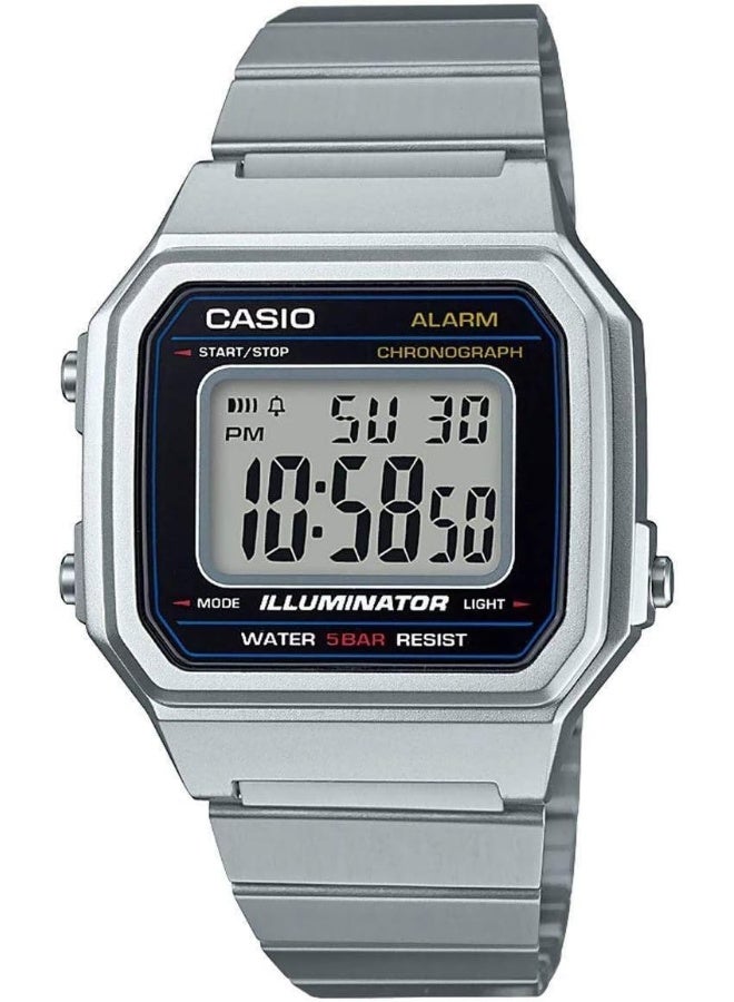 Casio Men's Classic B650WD-1A Silver Stainless-Steel Quartz Fashion Watch - Image 1