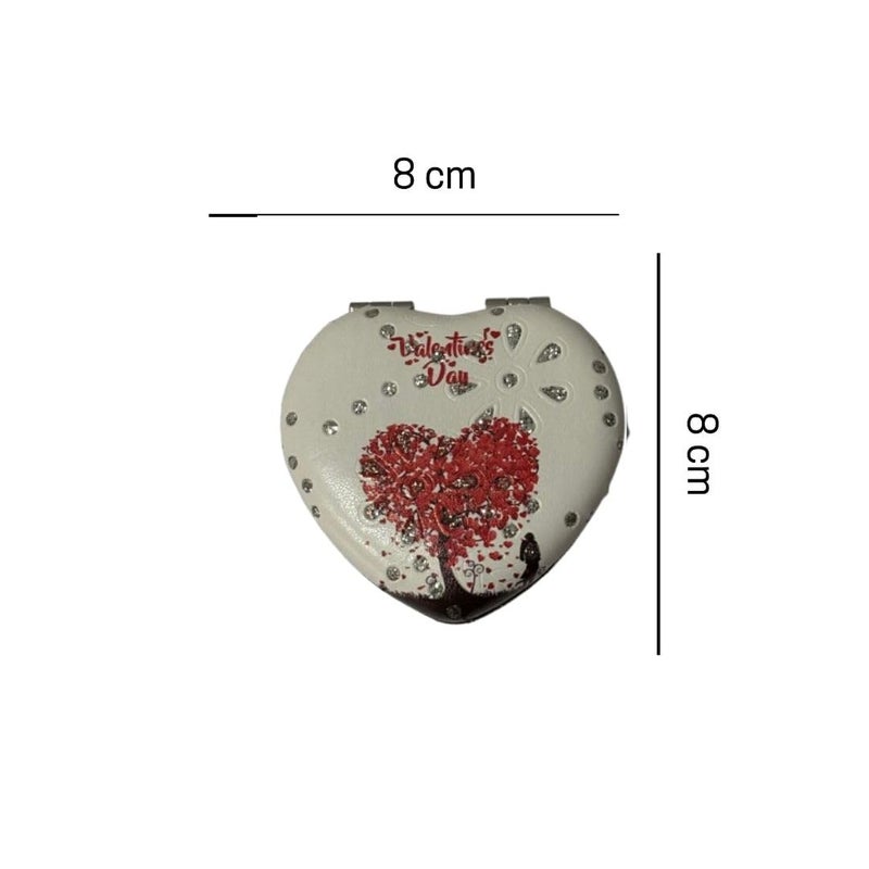 Heart Design Compact Mirror for Makeup and Daily use  - Image 3