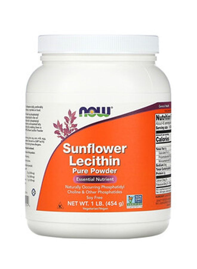 now SUNFLOWER LECITHIN PURE POWDER 454G