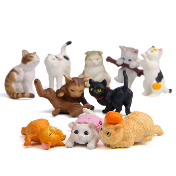 Generic 10 cat self-healing warm series Japanese cat colorful life hand-made Korean creative landscape dollChoose to hold branches cat pendant with nails each plus 6 cents to change the price before shipment Choose to hold branches cat pendant with nails each plus 6 cents to change the price before shipment 
