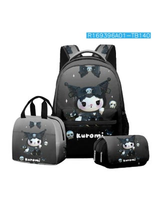 New 3D New Kuromi Kuromi Student School Bag Backpack Lunch Bag Pencil Bag Three-piece Set Suitable for Students aged 5 to 13 School Bag - pzsku/ZFC9EE8A1A9EC6EFFE241Z/45/_/1740647258/c81fd606-bb13-4efb-9150-8146f0bbee80