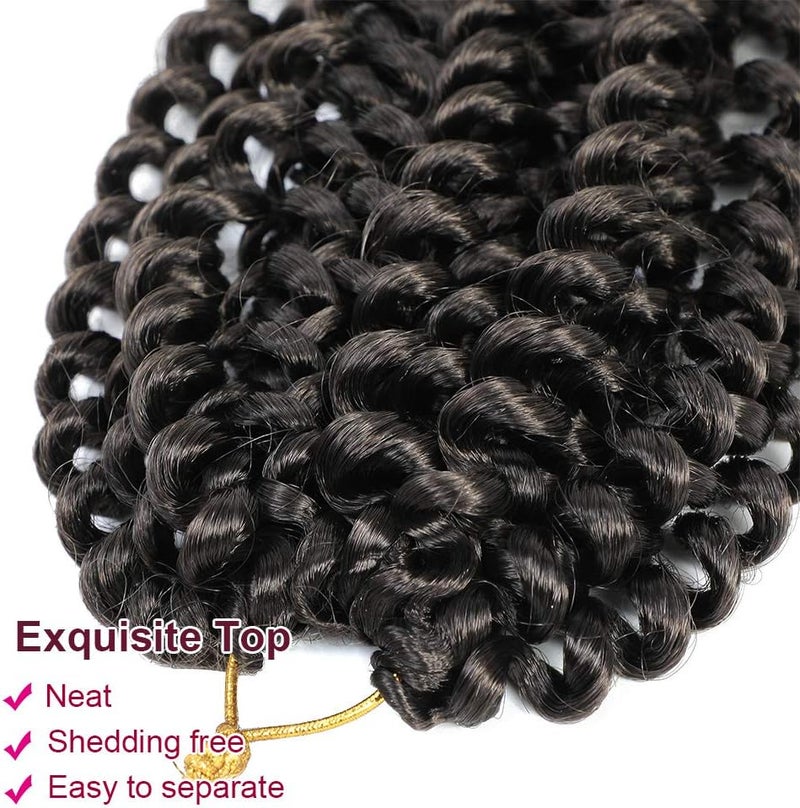 Dansama 7 Packs Passion Twist Hair Water Wave Braiding Hair for Butterfly Locs Crochet Braids Hair Extensions (24inch (Pack of 7), #4) - Image 4