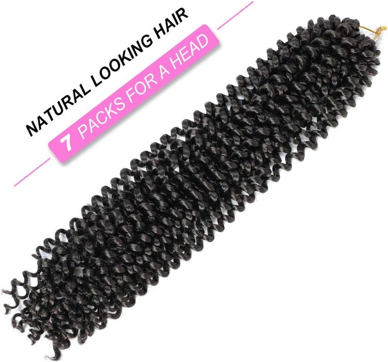 Dansama 7 Packs Passion Twist Hair Water Wave Braiding Hair for Butterfly Locs Crochet Braids Hair Extensions (24inch (Pack of 7), #4) - Image 3