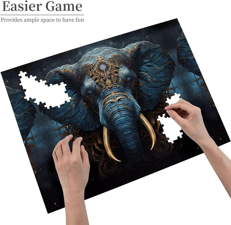 Phayah Eerie Elephant 500 Piece Jigsaw Puzzle For Adults Home Decor 20 4 X 15 Inches - Image 4