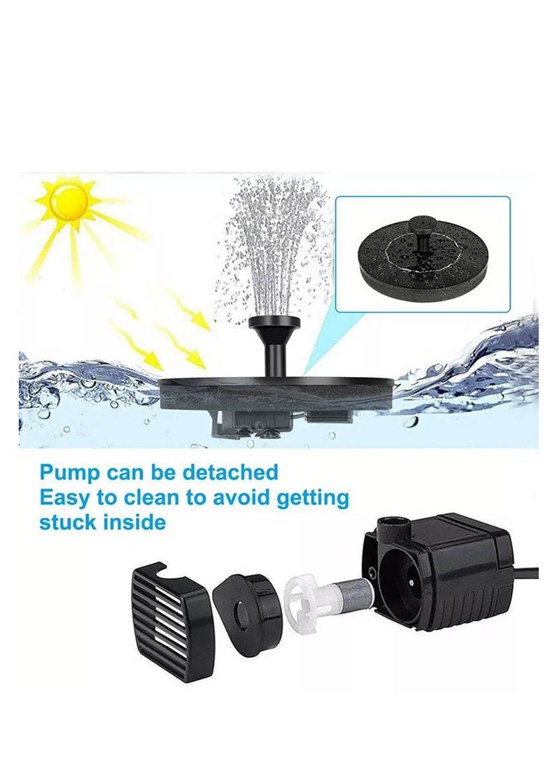 Generic Solar Powered Water Fountain Pump, Outdoor Floating Waterfall Fountain for Bird Bath, Pond, Home Pool Garden - Image 3