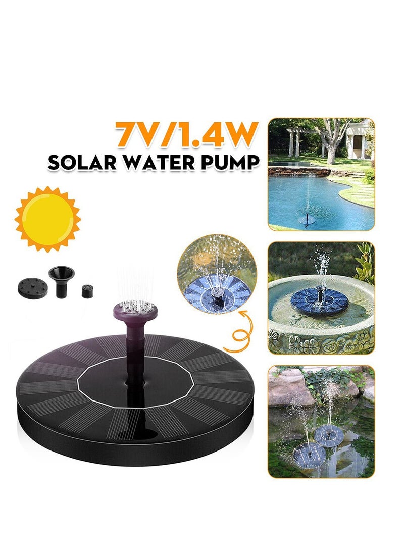 Generic Solar Powered Water Fountain Pump, Outdoor Floating Waterfall Fountain for Bird Bath, Pond, Home Pool Garden - Image 1
