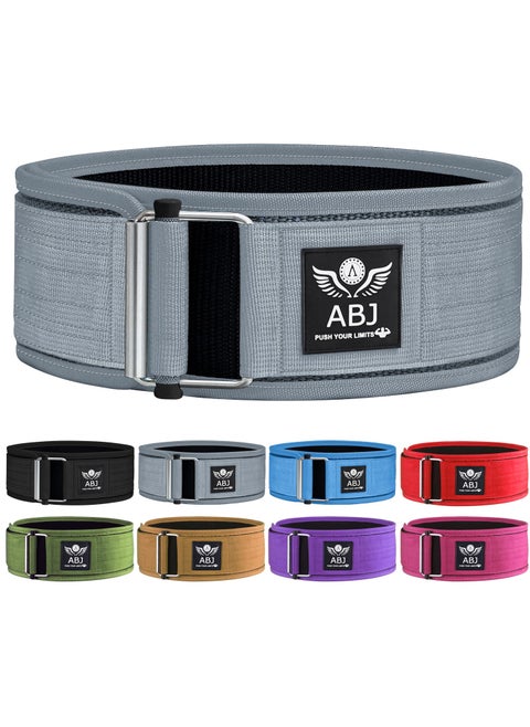 AABJ Self-Locking Weight Lifting Belt- Elite Self-Locking Gym Belt - Premium Support for Functional Fitness, Weightlifting, and Olympic Training - Adjustable and Secure