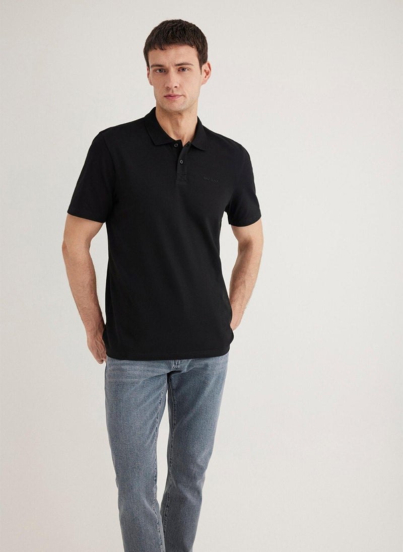 MAVI Black Polo T-Shirt - Image 1