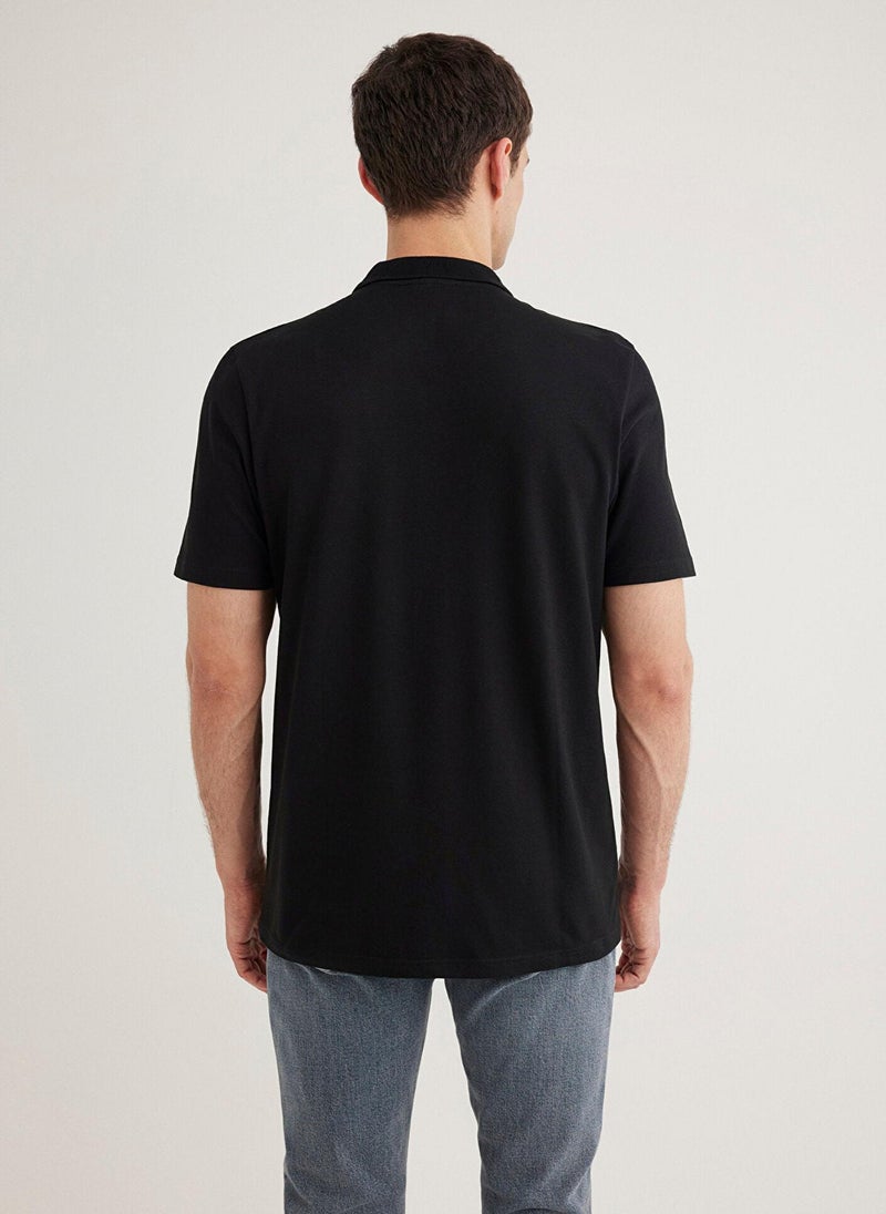 MAVI Black Polo T-Shirt - Image 4