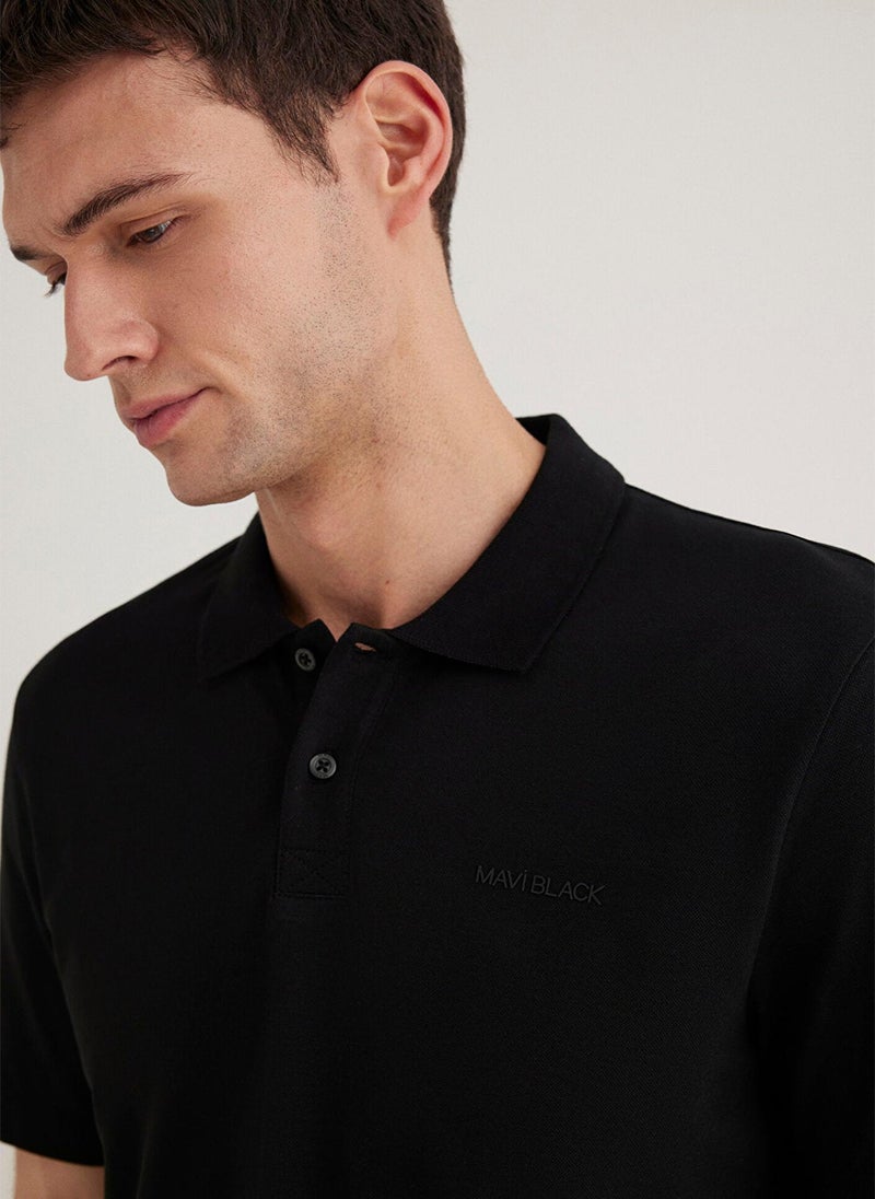 MAVI Black Polo T-Shirt - Image 5