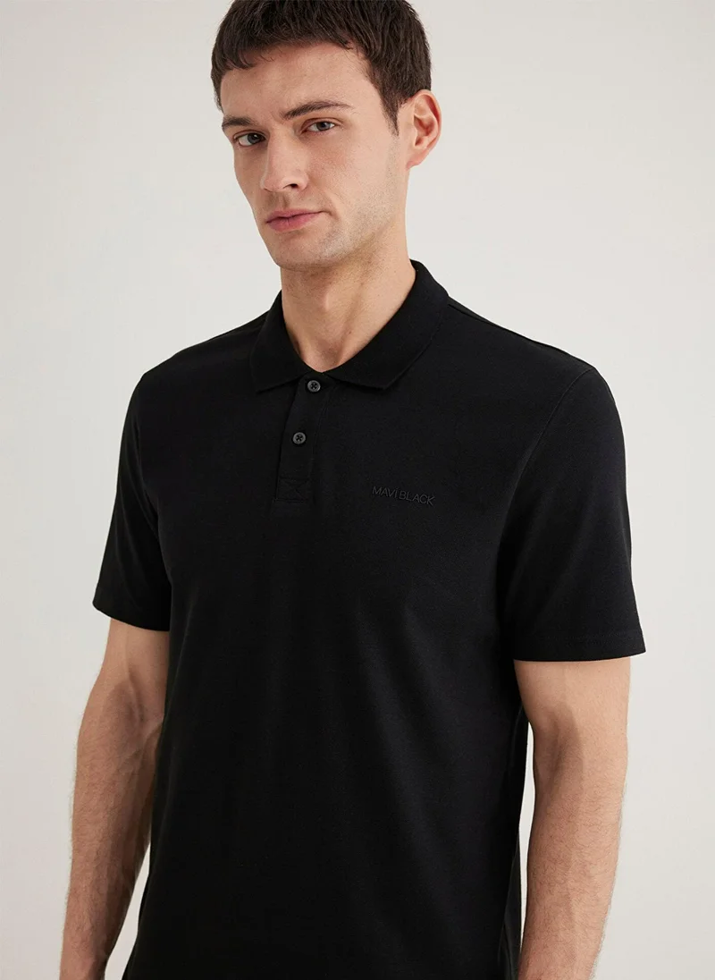 MAVI Black Polo T-Shirt