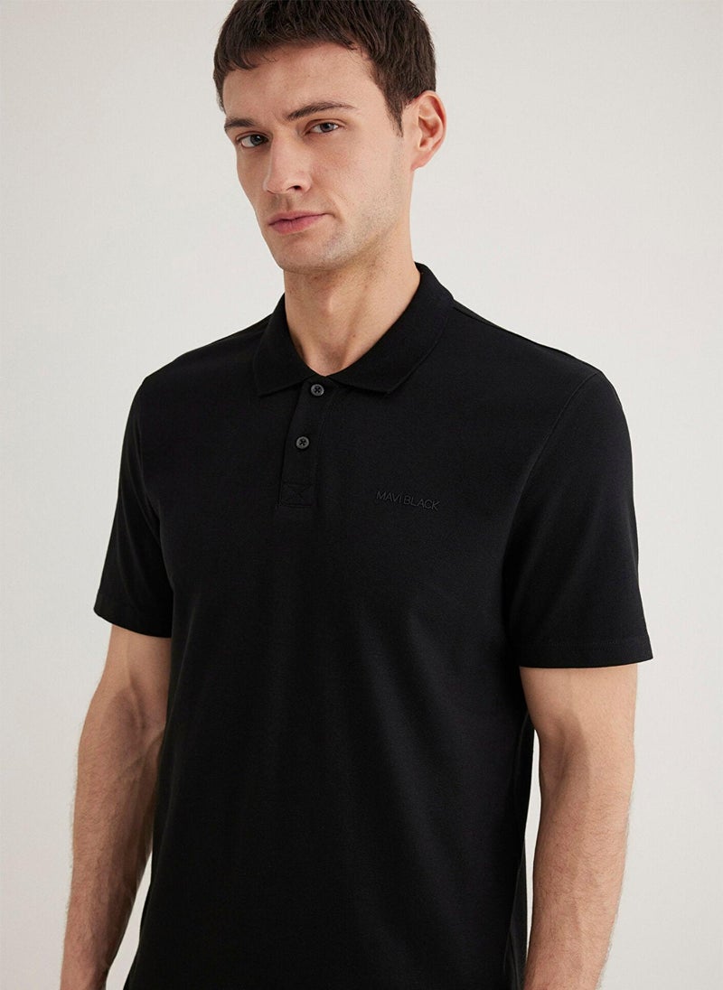 MAVI Black Polo T-Shirt - Image 2
