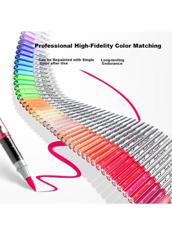 Touch Mark Touchmark Direct Liquid Soft Tip Acrylic Markers, 24 Colors, Watercolor Pens, Paint Pens, Drawing Pens, Children's Art Supplies, Stackable Colors, Non-translucent, Student Back-to Gift - Image 3