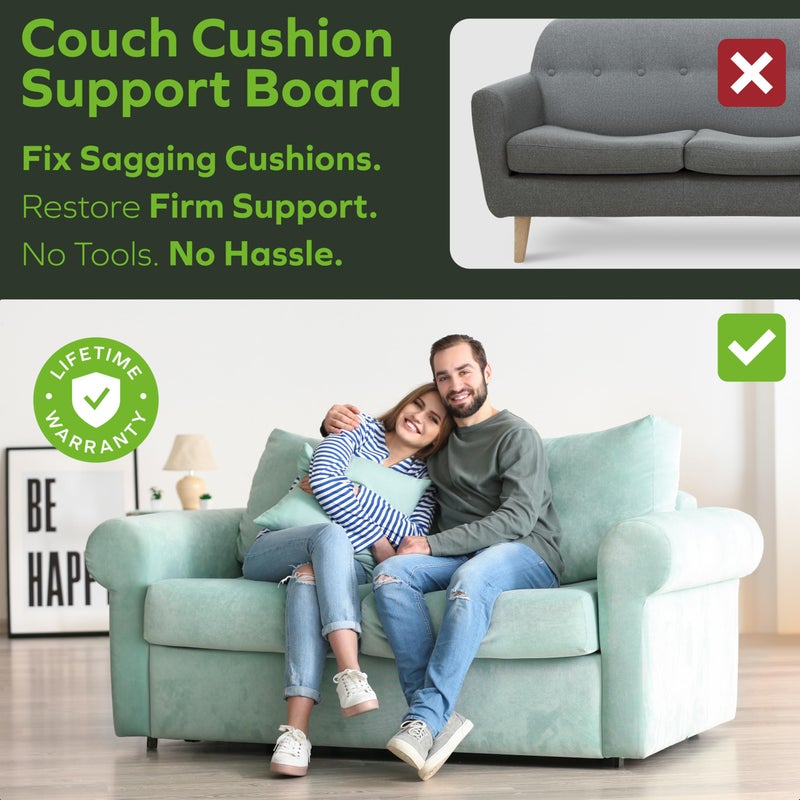 BEN'SHOMEÂ® Heavy Duty Loveseat Cushion Support Board for Sagging Sofas | Fits 38"-45", 23" Seat Depth | Protects Your Back from Sinking Seats | .5" Solid Wood, 400 LBS, Anti-Slip, Lifetime Replacement - Image 4