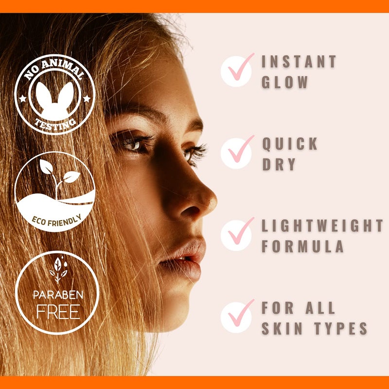 Sun Laboratories By Giesee Face Self Tanner Medium: Facial Self Tanning Lotion, Suntan Lotion and Sun Tanning Lotion for a Perfect Fake Tan - Image 3