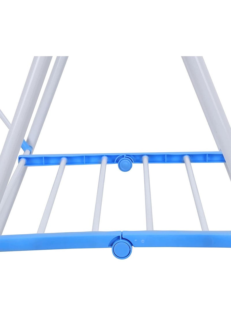 شماعة ملابس قابلة للطي من النوع القائم على شكل فراشة - رف تجفيف غسيل متعدد الوظائف مصنوع من الحديد - Image 5