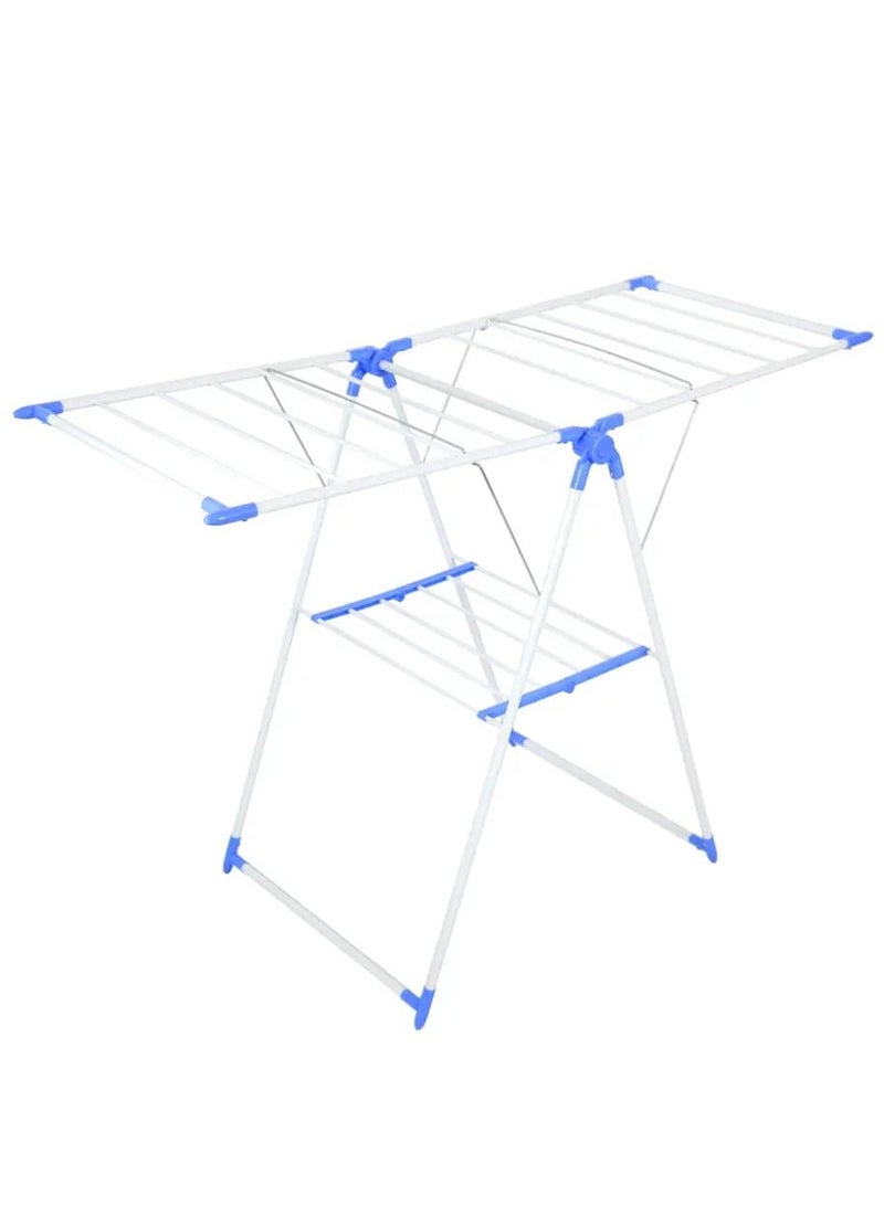 شماعة ملابس قابلة للطي من النوع القائم على شكل فراشة - رف تجفيف غسيل متعدد الوظائف مصنوع من الحديد - Image 2