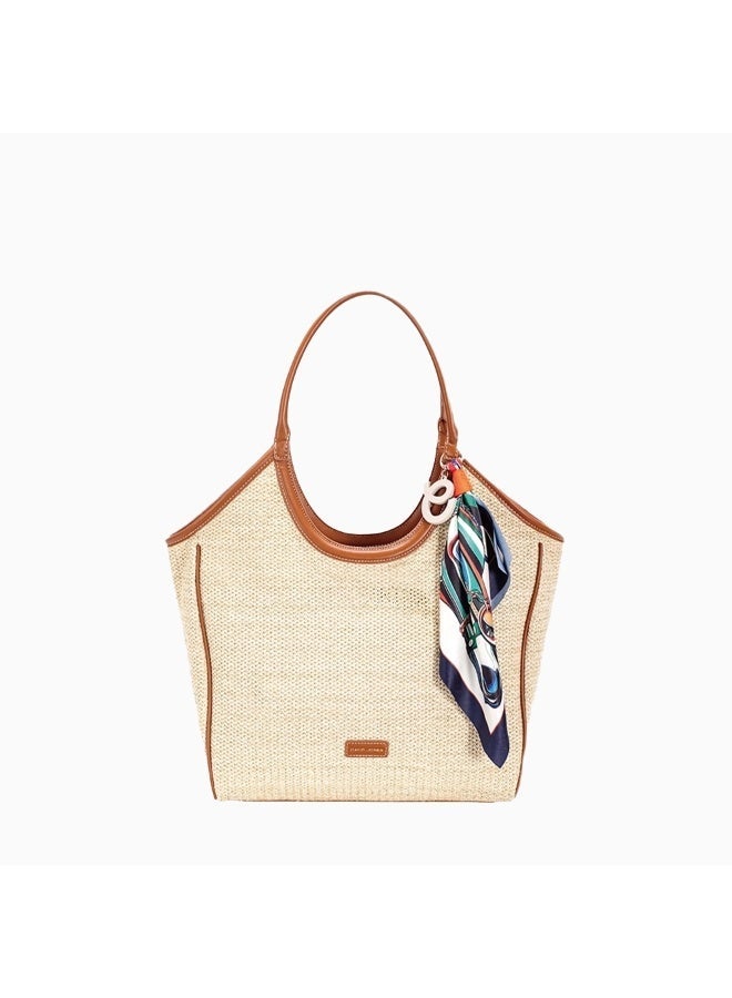 David Jones Valentina Women's Handbag | Elegant Top Handle Shoulder Bag | Comfortable Carry Handles | Spacious Interior | Premium Fashion Tote for Work, Office, Shopping, Beach Bag - CM8240 - Image 1