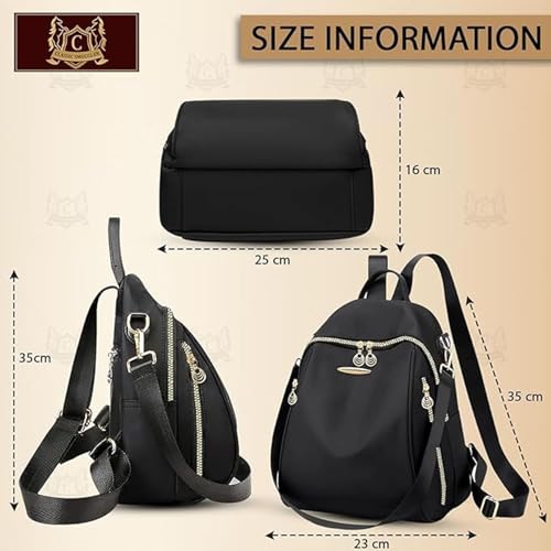 CLASSIC SMUGGLER Backpack Bags for Women/Girls Stylish Shoulder Sling Handbag Office Travel College Daily-Use Convertible 13 Inch Laptop Backpacks Corporate (Casual) - Image 4
