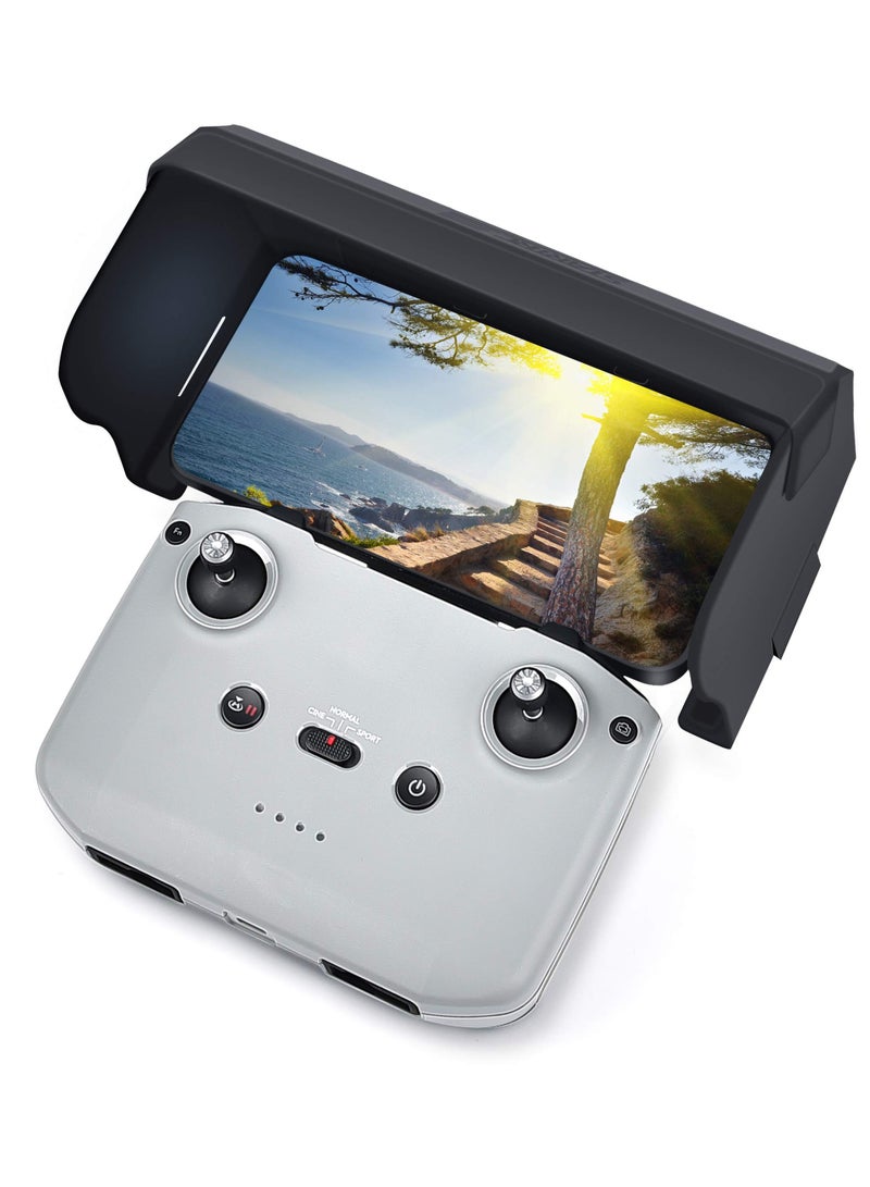 Drone Sunshade for DJI Mavic 3/Mini 2/Mavic Air 2/DJI Air 2S Controller Small and Lightweight Non-deformable Magnetic Design Precise Fit Suitable for 4.4-7.1 inch Smartphone Screens - Image 1