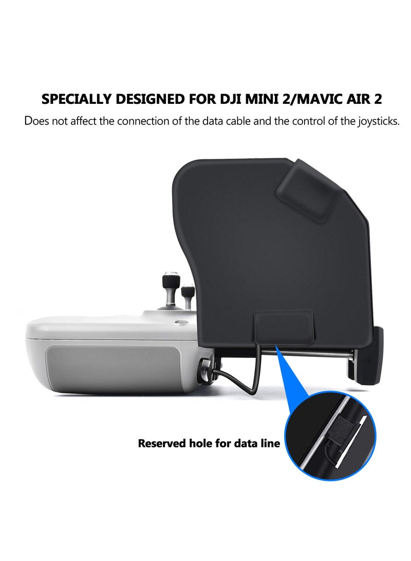 Drone Sunshade for DJI Mavic 3/Mini 2/Mavic Air 2/DJI Air 2S Controller Small and Lightweight Non-deformable Magnetic Design Precise Fit Suitable for 4.4-7.1 inch Smartphone Screens - Image 4