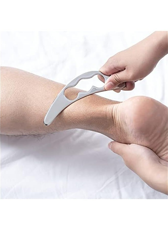 إسكدنيا جهاز تدليك الجواشا من الفولاذ المقاوم للصدأ من فيل فري للمناديل الناعمة والعلاج الطبيعي للظهر والساقين والذراعين والرقبة والكتف (شكل طائر) - Image 4