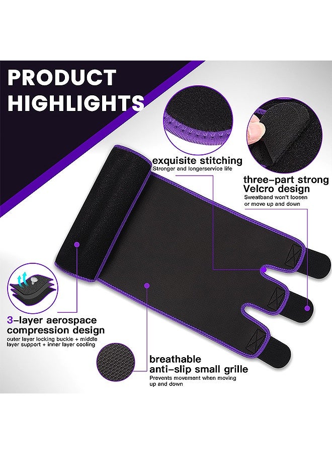 Blue zoo 2 Pcs Waist Trainer for Women and Men, Adjustable Sculpt Touch Sweat Belt for Stomach, Slimming Body Workout Fitness Back Support - Image 2