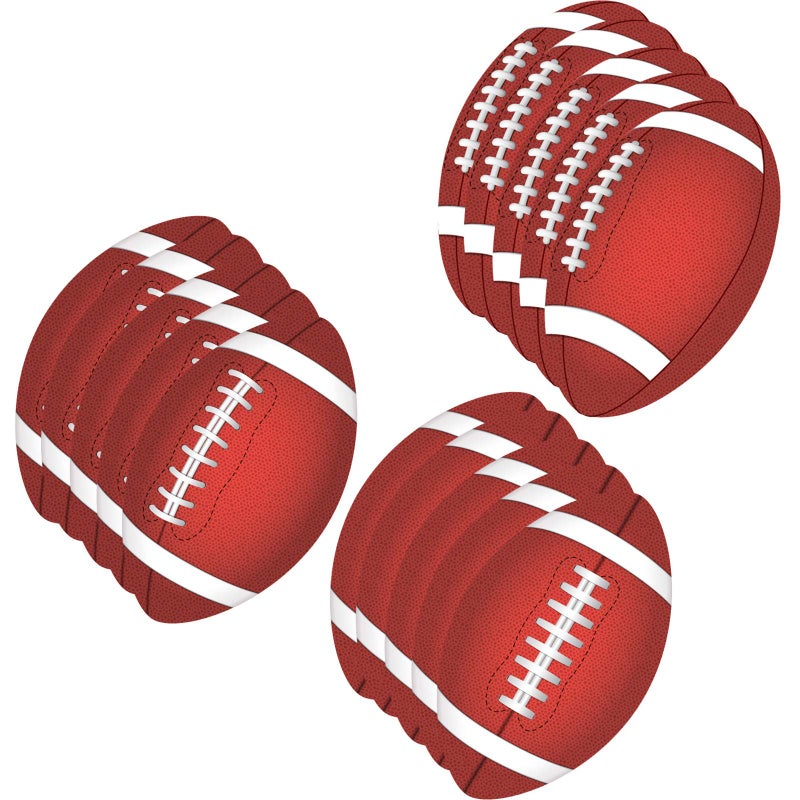 Frienda Frienda Football Cutout Large Classroom Bulletin Board Decoration Football Game Cutouts with Glue Point School Wall Decor Sports Theme Birthday Party Supplies 118 x 71 Inch15 Pieces