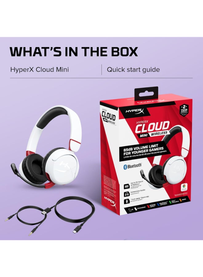 هايبركس سماعة الألعاب اللاسلكية HyperX Cloud Mini - بيضاء - Image 2