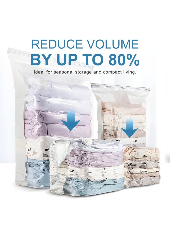 Nexso 9 pack Vacuum Storage Bags – Space Saving Bags with Electric Pump, Double Zipper Seal, Anti-Slip Design & Air Valve for Clothes, Bedding & Travel - (3 Jumbo/3 Large/3 Medium) - Image 3