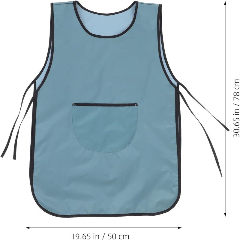 VICASKY Waterproof Hairdressing Apron Vest with Side Ties, Sleeveless Hair Cutting and Kitchen Cooking Apron for Household, Barber, and Cleaning Service Use - Image 2