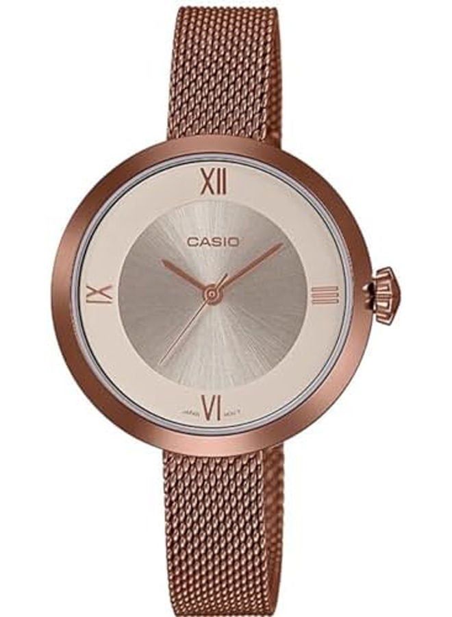 CASIO Stainless Steel Analog Watch LTP-E154MR-9ADF - Image 1