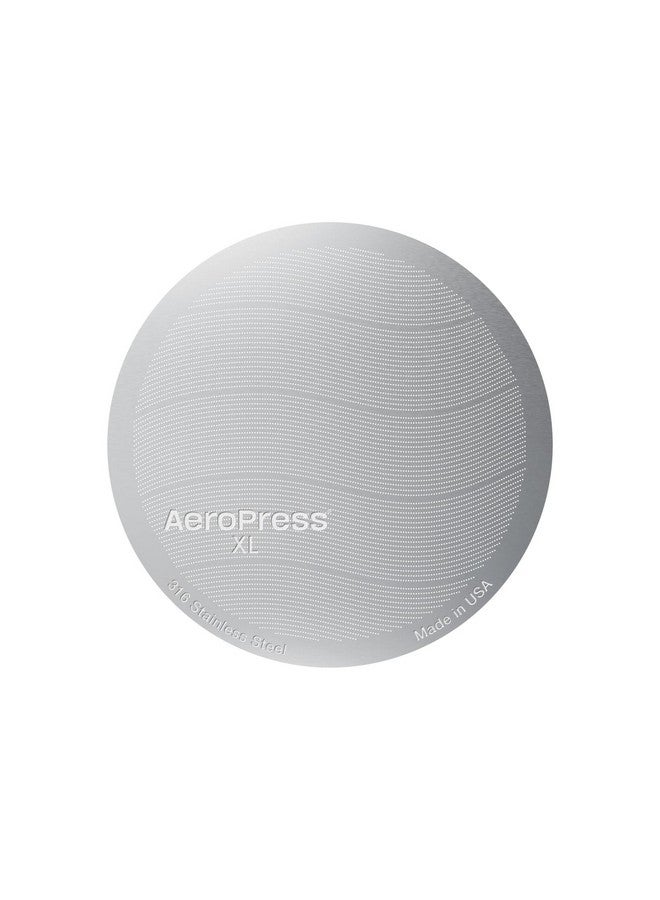 AeroPress فلتر ستانلس ستيل قابل لإعادة الاستخدام AeroPress XL، فلتر معدني AeroPress، فلتر ستانلس ستيل 316 الممتاز لصانعة القهوة AeroPress XL، قابل للغسل، صديق للبيئة، عبوة واحدة، فلتر واحد - Image 1