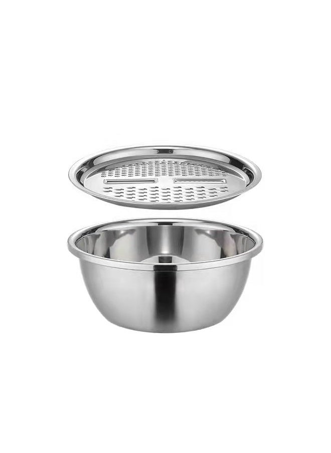Generic - 6pcs Mixing Bowl with Grater Plate 20cm, 22cm, 24cm, 26cm (with Grater Plate), 28cm - Image 1