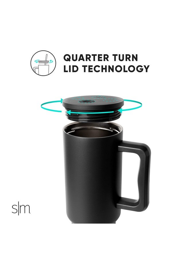 Simple Modern Disney 40 oz Tumbler with Handle and Straw Lid | Insulated Reusable Stainless Steel Water Bottle Travel Mug | Gifts for Women Her | Trek Collection | 40oz | Mickey Mouse Floral Riptide - Image 4