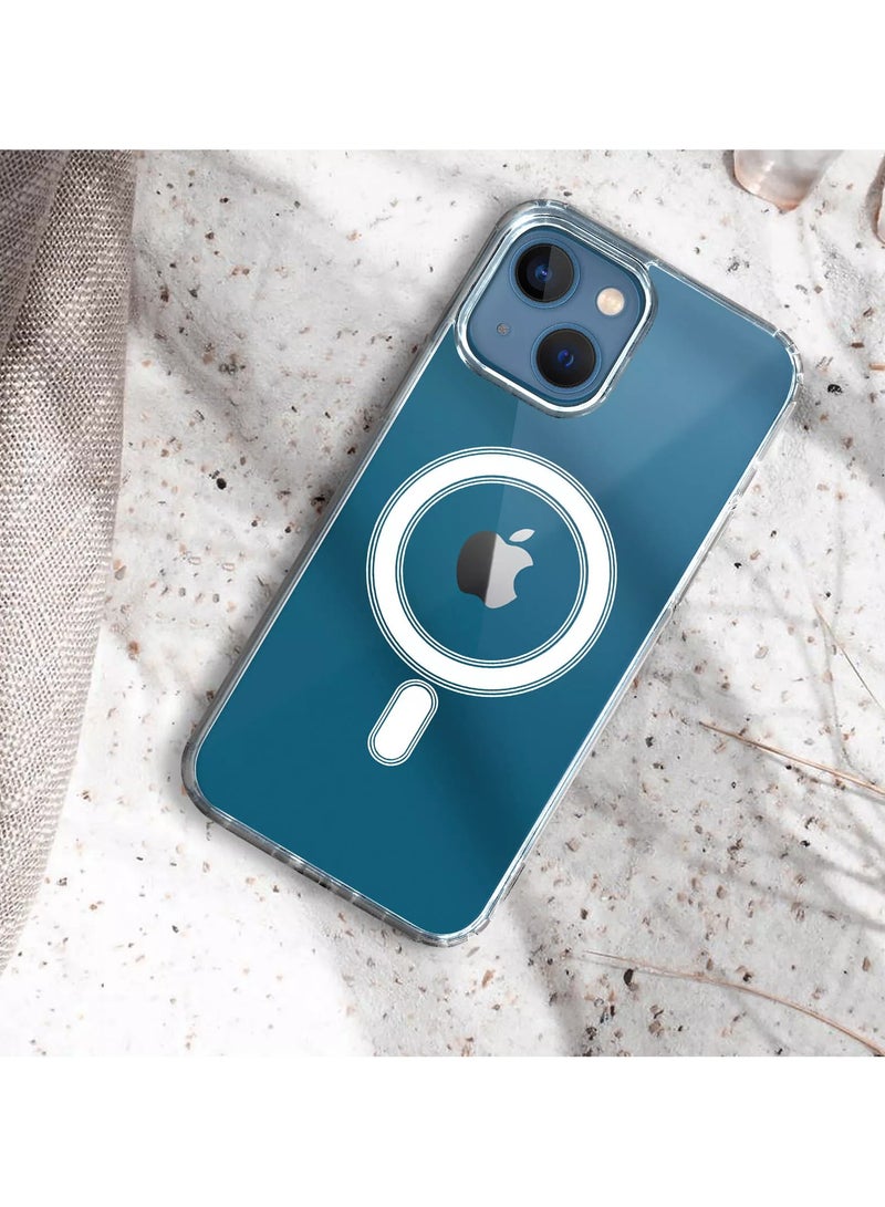 ENMAC Compatible with iPhone 13 clear Phone Case, Ultra-Thin Anti-Fall Anti-Scratch Anti-Yellow Silicone Protective Cover, for Magsafe Charger, Transparent(6.1 inch) - Image 2