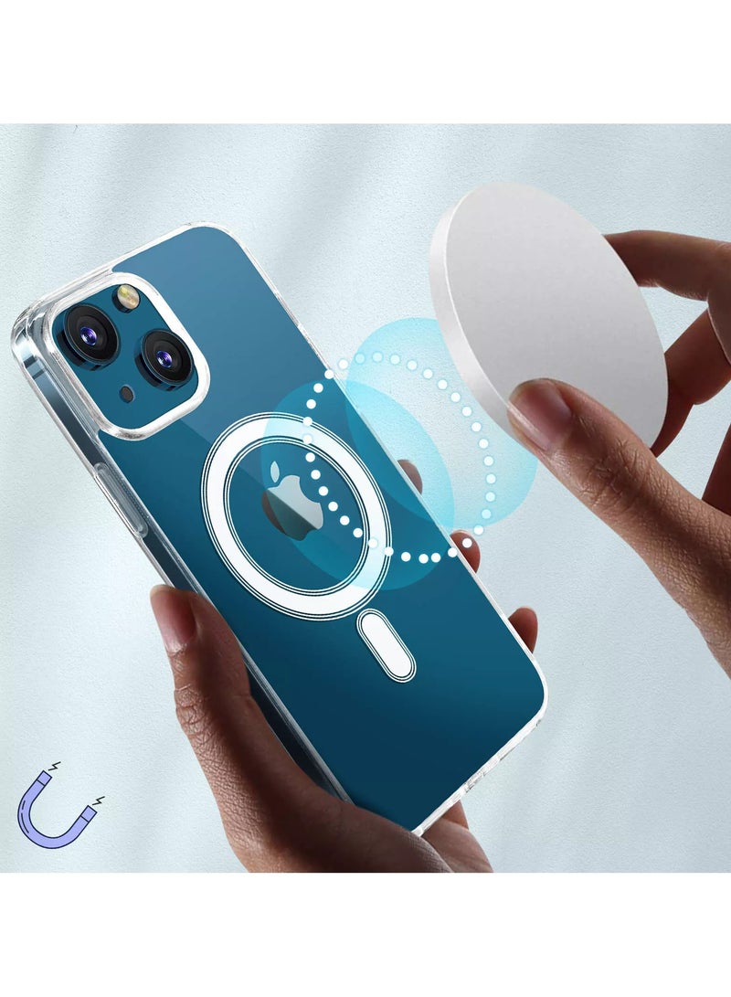 ENMAC Compatible with iPhone 13 clear Phone Case, Ultra-Thin Anti-Fall Anti-Scratch Anti-Yellow Silicone Protective Cover, for Magsafe Charger, Transparent(6.1 inch) - Image 3