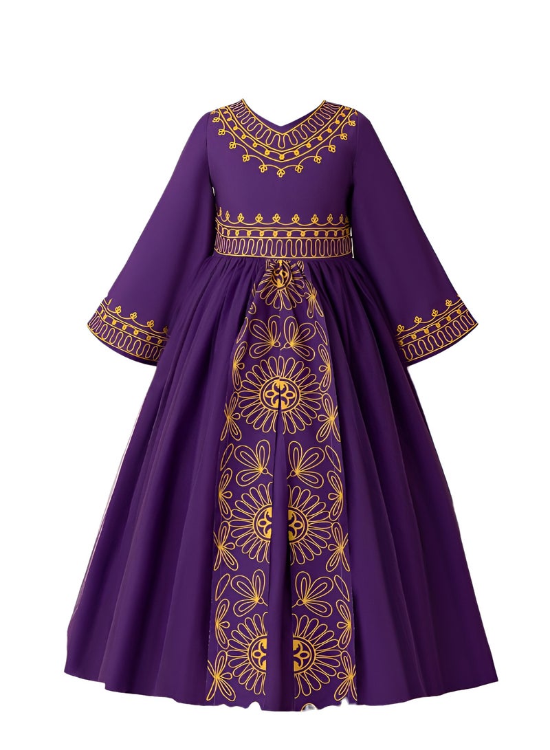 D'Daniela D' Daniela - Purple Majesty Abaya Dress - Dark Purple - Image 1