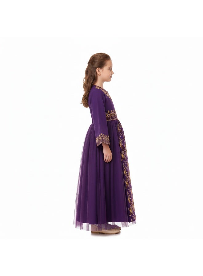 D'Daniela D' Daniela - Purple Majesty Abaya Dress - Dark Purple - Image 2