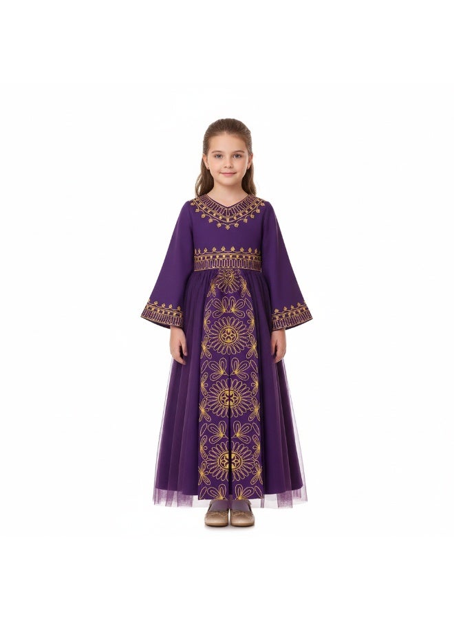 D'Daniela D' Daniela - Purple Majesty Abaya Dress - Dark Purple - Image 1