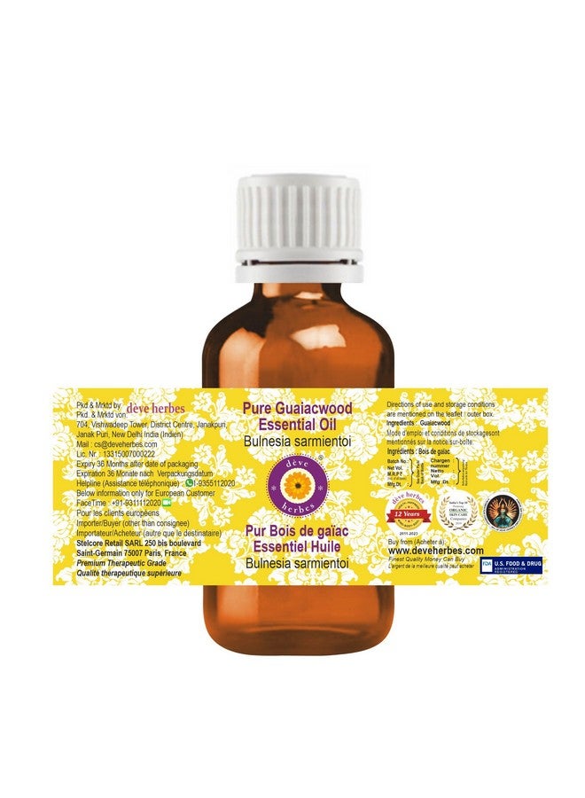 Deve Herbes Guaiacwood Essential Oil (Bulnesia sarmientoi) Pure | Viscous Texture | Rich Aroma | Unisex | All Skin Types |Natural Extract Steam Distilled 50ml - Image 2