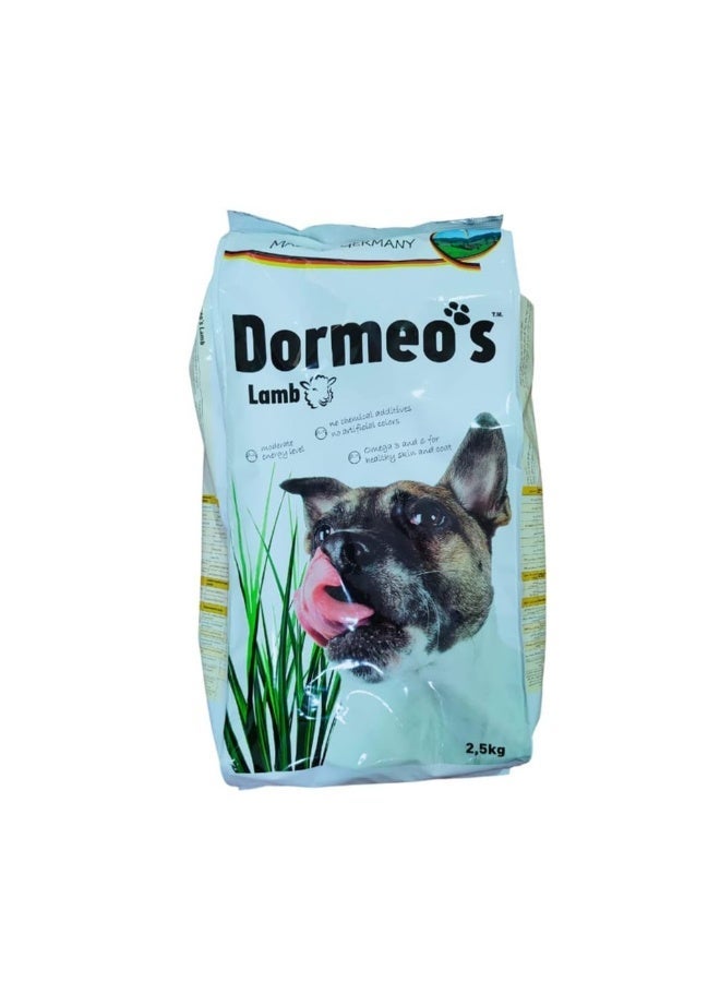 Dormeo's Dormeos Lamb Dry Dog Food – Complete Nutrition for Adult Dogs, 2.5kg - Image 1