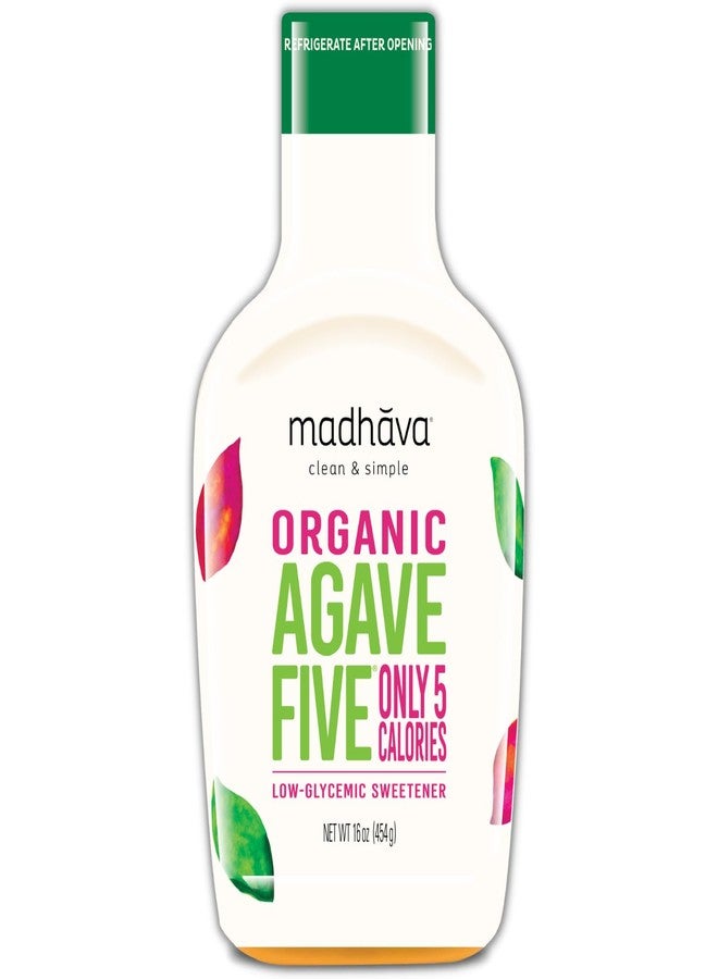 MADHAVA Organic AgaveFIVE, 16 oz. Bottle (Pack of 1) - Image 1