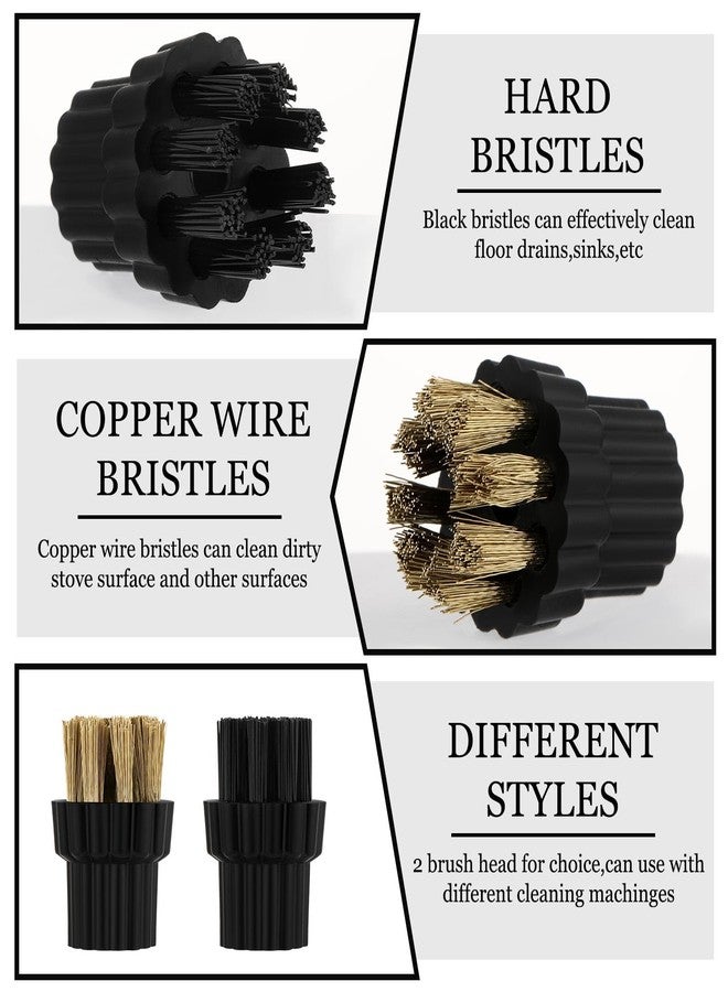 Honeydak 20 Pcs M8 Steam Cleaner Brush Head Steamer Replacement Attachments for Hard Surface 10 Pack Nylon and 10 Pack Brass Brush Head Bulk Steam Cleaner Accessories Mop Parts - Image 3