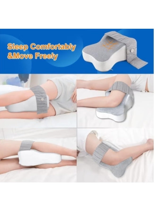 KIIUMI memory foam leg pillow, Real Knee Pillow for Side Sleepers Separates The Knees for More Comfort Semicircle Round Shape Leg Pillows for Sleeping Promote Sleeping  - Image 5