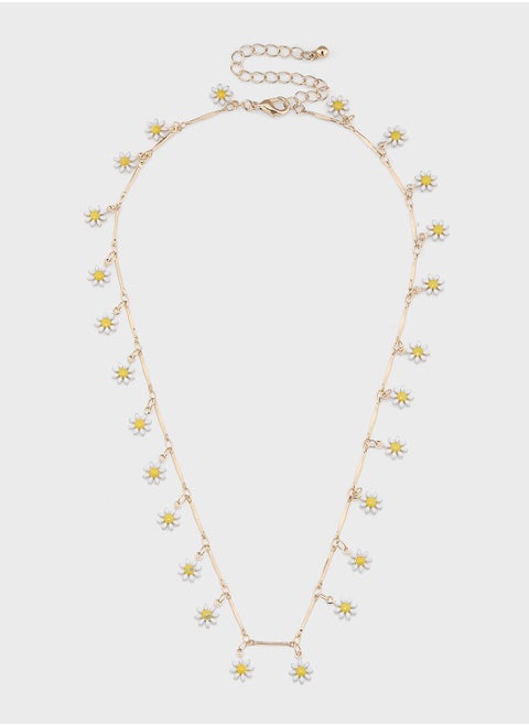 Daisy Floral Necklace